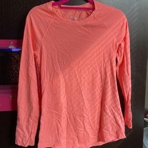 Orange size 10-12 girls shirt long sleeve
